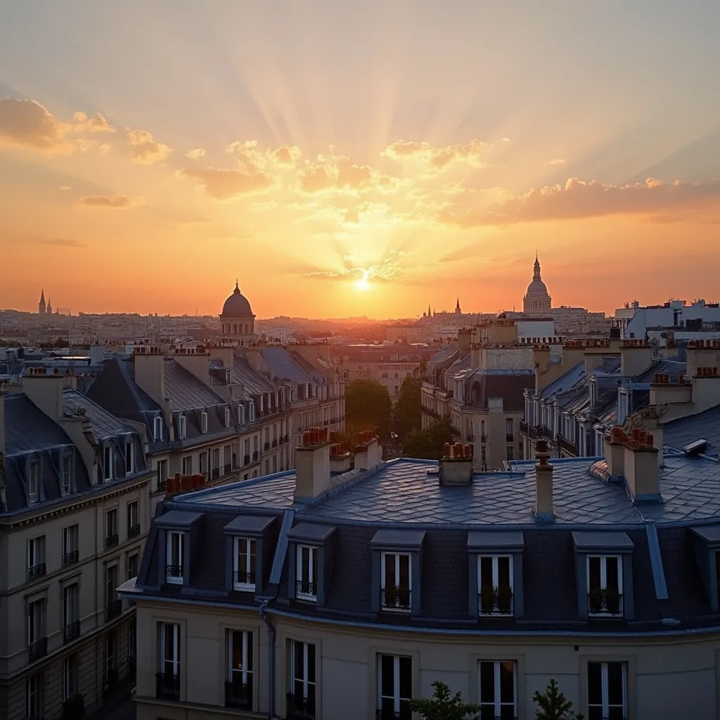 Vue inspirante de Paris