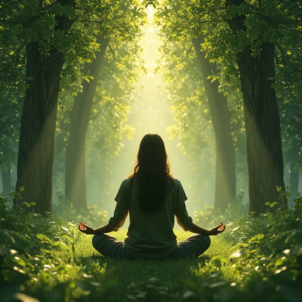 Moment de pleine conscience en nature